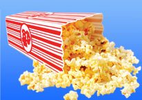 Fresh popcorn from Candy Carnival in Niagara Falls, Ontario