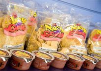 Nachos and dip are available at the Candy Carnival Store in Niagara Falls, Canada