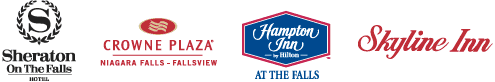 Sheraton on the Falls Hotel - Crowne Plaza Niagara Falls-Fallsview - Hampton Inn by Hilton at the Falls - Skyline Inn