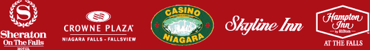 Sheraton on the Falls - Crowne Plaza Niagara Falls-Fallsview - Casino Niagara - Skyline Inn - Hampton Inn by Hilton at the Falls
