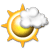 Sunny with cloudy periods