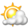 Partly cloudy