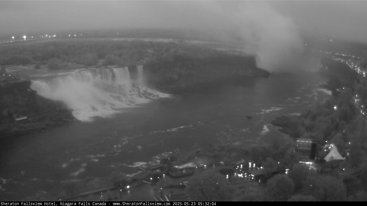 Canada Niagara Falls Horseshoe Falls and American Falls live camera