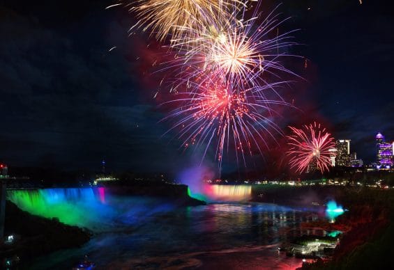Fireworks over the Falls