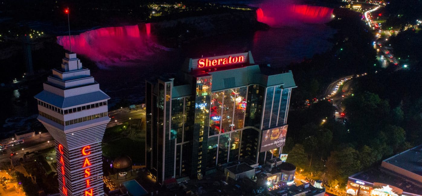 Sheraton Fallsview and Casino Niagara at Night