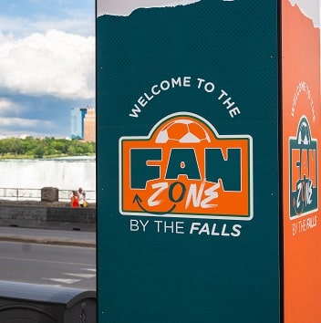 Niagara Park Fan Zone in Queen Victoria Park Niagara Falls