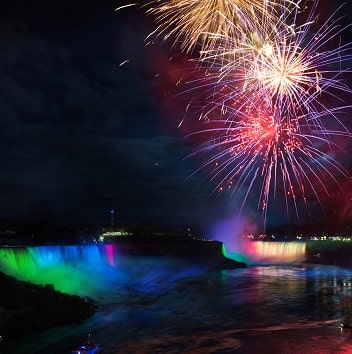 Fireworks Over Niagara Falls
